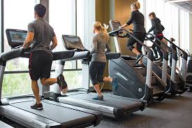 life fitness cardio treadmill powermill in gym