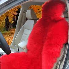 Car Long Wool Front Seat Cover