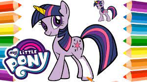 Drawing My Little Pony Twilight Sparkle Unicorn - Learn to draw My Little  Pony Unicorn Coloring - YouTube
