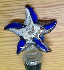 Glass Starfish Wine Bottle Stopper