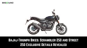 bajaj triumph bikes scrambler 250 and