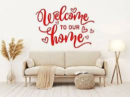 Wall Sticker Welcome Quote Home Love