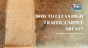 how to clean high traffic carpet areas