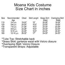Dcb Moana Costume For Kids With Necklace Size 150cm Age 9 10 Years