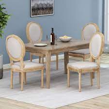 fabric dining chairs beige