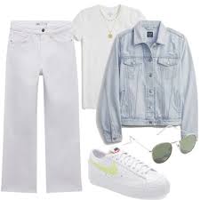 white jeans outfit ideas for women