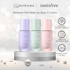 innisfree moisture silk make up base 3