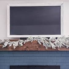 How To Hang Garland On The Mantel Easy