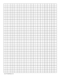 Printable Graph Paper 1x1 Grid