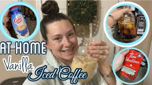 how to make at home vanilla iced coffee