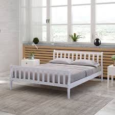 single size wooden bed frame sleigh