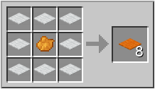 how to craft orange carpet in minecraft