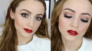 simple holiday makeup tutorial glossy
