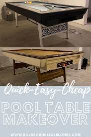 Pool Table Makeover Home With Krissy