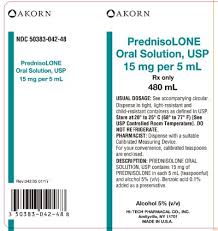 Prednisolone Oral Solution Usp 15 Mg Per 5 Ml