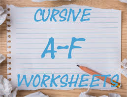Grab a pencil, a piece of paper, a worksheet, and get practicing. Cursive Writing Worksheets Uppercase Letters A F