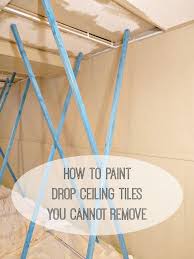 drop ceiling makeover