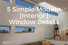 modern interior window trim details