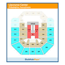 Liacouras Center Seating Chart Related Keywords