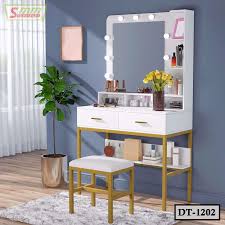 tribesigns vanity table set with