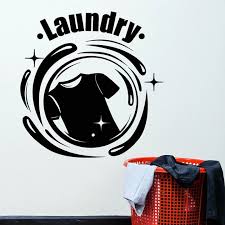 Clothes Wall Decal Dry Cleaning Service