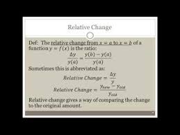 relative change you