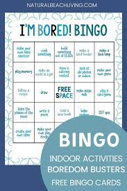 indoor activities bingo 25 boredom