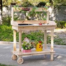 Outsunny 36 Wooden Potting Bench Work