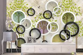 Photo Wallpaper 3D Effect - Circles and ...