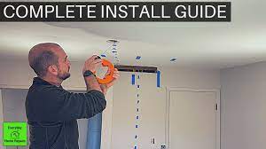 how to install ceiling light without