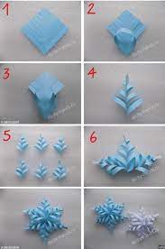 wall decoration with paper craft step