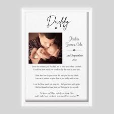 daddy personalised gift photo print