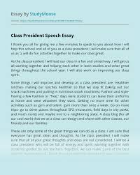 I can't do that, but what i can. Class President Speech Free Essay Example