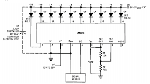 The led vu meter was the height of late 80s boombox technology. Lm3916 Dot Bar Display Driver Datasheet Pinout Equivalents