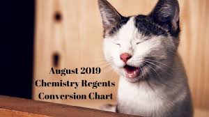 Chemistry Regents August 2019 Conversion Chart