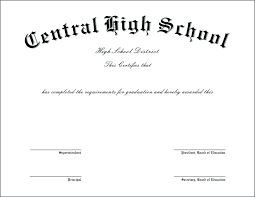 Printable Printable Degree Template High School Diploma 2 Free