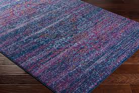 betty blue and purple boho rug modern