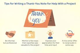 sle thank you letters for help with