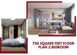 750 Square Feet Floor Plan 2 Bedroom