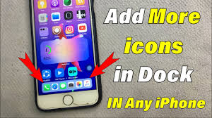 how to add more icons in iphone s dock