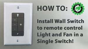 install separate fan and light controls