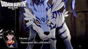 Digimon Survive - Garurumon is joined Professor! & Rematch Garurumon Moral  path NG+ Pt 11 - Switch - YouTube