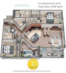 3d Floor Plans Midtown Florida 3d