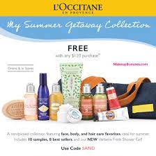 l occitane 21pc free gift with purchase