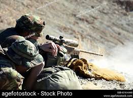 british commando sniper stock photos