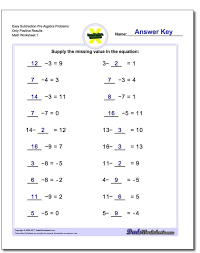 The Pre Algebra Worksheets Provide