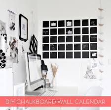 Diy Modern Chalkboard Wall Calendar