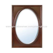 global sources square wood framed mirror