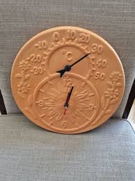 rustic terracotta 12 clock with