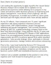 Business Cover Letter Examples   CV Resume Ideas